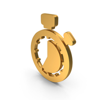35 Minutes Alarm Icon Gold PNG & PSD Images