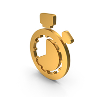 40 Minutes Alarm Icon Gold PNG & PSD Images