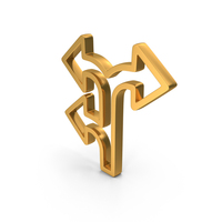 Arrow Left And Right Icon Gold PNG & PSD Images