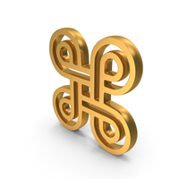 Four Infinity Icon Gold PNG & PSD Images