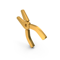 Needle Nose Pliers Icon Gold PNG & PSD Images