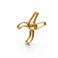 Out Line Nose Pliers Icon Gold PNG & PSD Images