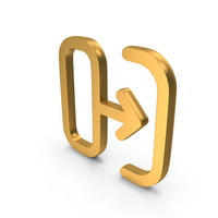 Gold Right Transition Icon PNG & PSD Images