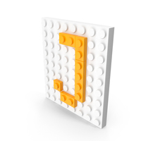 Building Toy Brick Letter J PNG & PSD Images
