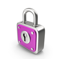 Cartoon Pink Padlock PNG & PSD Images