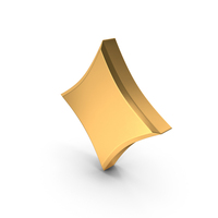 Diamond Card Suit Golden PNG & PSD Images