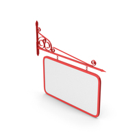 Red Wall Mount Street Signboard PNG & PSD Images