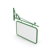 Green Green Wall Mount Street Sign PNG & PSD Images