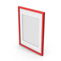 Red Wall Picture Frame PNG & PSD Images