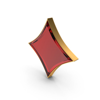 Diamond Card Suit Glass PNG & PSD Images