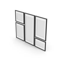 Wall Picture Frames Black PNG & PSD Images
