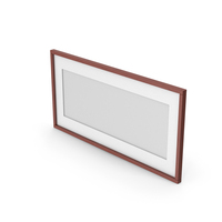 Wall Picture Frame Dark Wood PNG & PSD Images