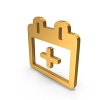 Add Reminder Slip Icon Gold PNG & PSD Images