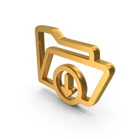 Download Folder Icon Gold PNG & PSD Images