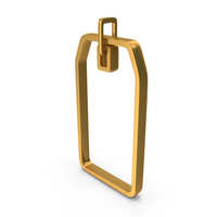 Out Line Price Tag Icon Gold PNG & PSD Images
