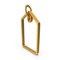 Out Line Price Tag Icon Gold PNG & PSD Images