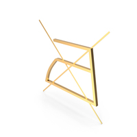 Gold Do Not Iron Symbol PNG & PSD Images