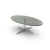 Glass Oval Coffee Table PNG & PSD Images