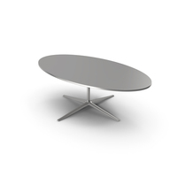 Silver Oval Coffee Table PNG & PSD Images