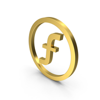 Gold Netherlands Antillean Guilders Icon PNG & PSD Images