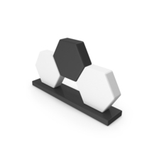 Black And White Decorative Hexagonal Accessory PNG & PSD Images