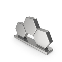 Silver Decorative Hexagonal Accessory PNG & PSD Images