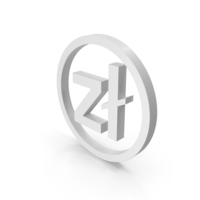 White Poland Zloty Icon PNG & PSD Images