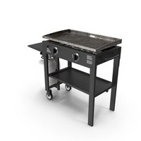 Flat Top Griddle Station with Gas Cylinder Dusty PNG & PSD Images
