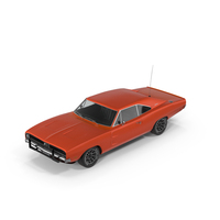 Dodge Charger Orange PNG & PSD Images