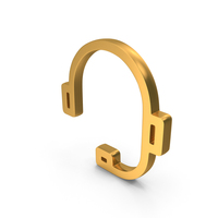 Head Set Call Icon Gold PNG & PSD Images