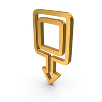 Gps Location Map Pin Icon Gold PNG & PSD Images