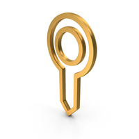 Gps Location Map Pin Icon Gold PNG & PSD Images