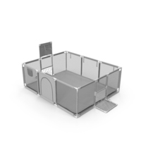 Grey Large Baby Playpen PNG & PSD Images