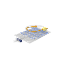 Premium Idealcare Siliconised Foley Catheter Gold PNG & PSD Images