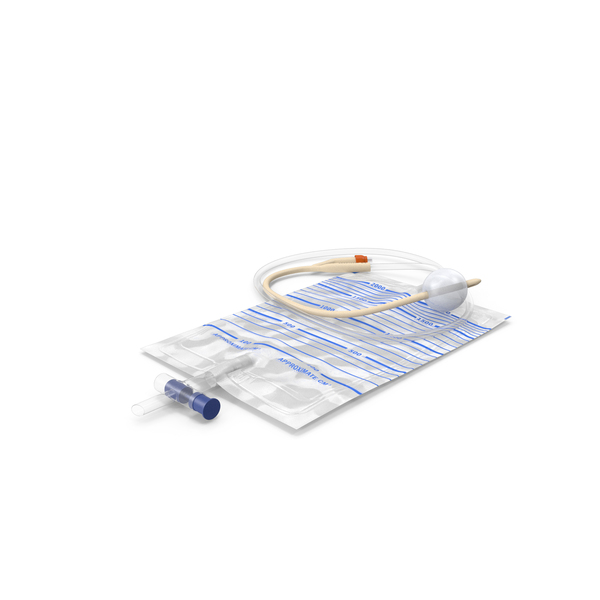 Silicone Coated Idealcare Foley Catheter PNG & PSD Images