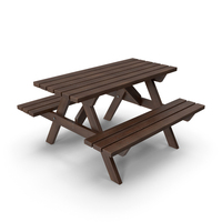 Picnic Table Mid Brown PNG & PSD Images