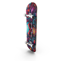 Skateboard Skull Vertical PNG & PSD Images