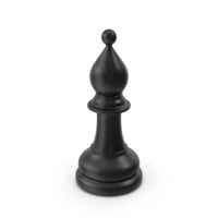Black Chess Bishop PNG & PSD Images