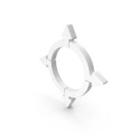 Arrow Boarder Icon White PNG & PSD Images