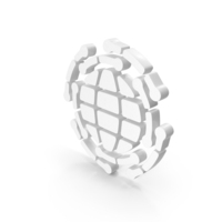 Social Network Global Connect Icon White PNG & PSD Images