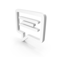 Messege Chat Icon White PNG & PSD Images