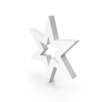 Out Line Star Icon White PNG & PSD Images