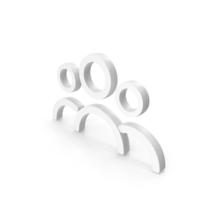 White Three Persons Group Outline Icon PNG & PSD Images