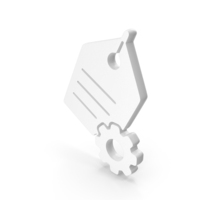 Setting Label Icon White PNG & PSD Images