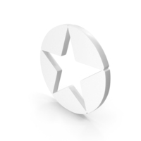 Star Icon White PNG & PSD Images
