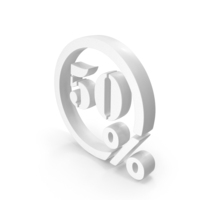 Circular 50 Percentage Symbol PNG & PSD Images