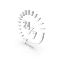 Round Clock Time 24 7 PNG & PSD Images