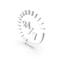 Round Clock Time 24 7 PNG & PSD Images