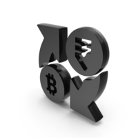 Bitcoin To Rupee Money Exchange Symbol PNG & PSD Images