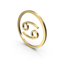 Cancer Golden Icon PNG & PSD Images